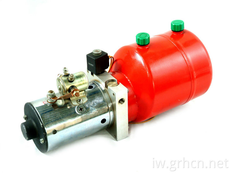 חבילת כוח הידראולית DC 12V עבור מערם חצי חשמלי עם משאבה מונעת חשמלית